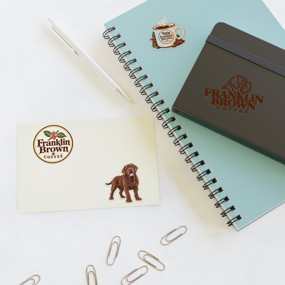 Franklin Brown Coffee Sticker Collection